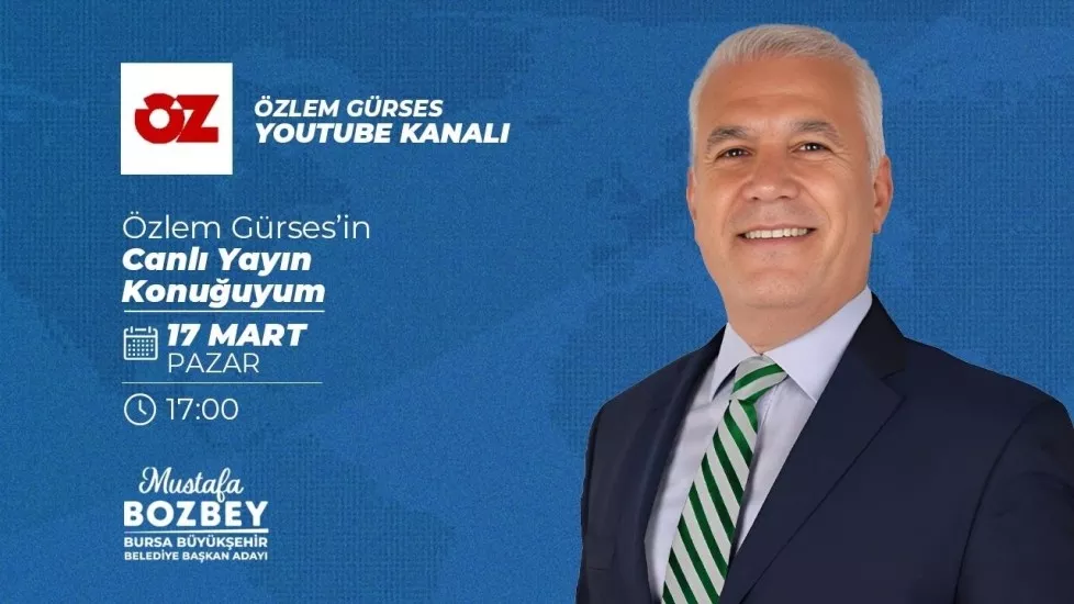 Mustafa Bozbey - Bugün saat 17.00’de Özlem Gürses’in canlı yayın konuğuyum.